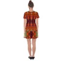 Landscape In A Colorful Structural Habitat Ornate Drop Hem Mini Chiffon Dress View2