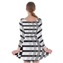 Nine Bar Monochrome Fade Squared Bend Long Sleeve Skater Dress View2