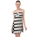 Nine Bar Monochrome Fade Squared Bend Summer Time Chiffon Dress View1