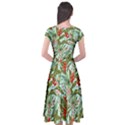 Spring flora Cap Sleeve Wrap Front Dress View2