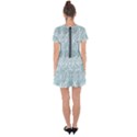 Blue ornament Drop Hem Mini Chiffon Dress View2