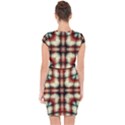 Royal Plaid Capsleeve Drawstring Dress  View2