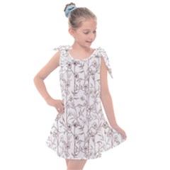 Pencil Flowers Kids  Tie Up Tunic Dress by SychEva