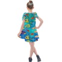 Cheerful And Bright Fish Swim In The Water Kids  Tie Up Tunic Dress View2