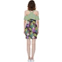 Cheshire Cat leaf Shoulder Frill Bodycon Summer Dress View4