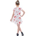 Red Drops On White Background Kids  Tie Up Tunic Dress View2