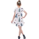 Christmas Trees And Bullfinches Kids  Tie Up Tunic Dress View2