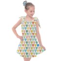 Multicolored Hearts Kids  Tie Up Tunic Dress View1