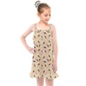 Festive Champagne Kids  Overall Dress View1