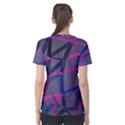 3d Lovely Geo Lines Women s Sport Mesh Tee View2