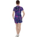 3d Lovely Geo Lines Women s Tee and Shorts Set View2