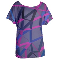 3d Lovely Geo Lines Women s Oversized Tee by Uniqued