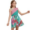 Floral Kids  One Shoulder Party Dress View2