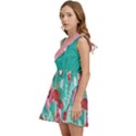 Floral Kids  One Shoulder Party Dress View3