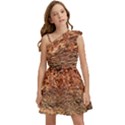 Orange  Waves Flow Series 1 Kids  One Shoulder Party Dress View1