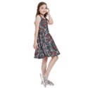 Floral folk damask pattern Fantasy flowers Floral geometric fantasy Kids  Skater Dress View3