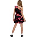 Red Waves Flow Series 5 Kids  One Shoulder Party Dress View4