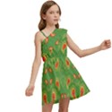 Floral pattern paisley style Paisley print  Doodle background Kids  One Shoulder Party Dress View2