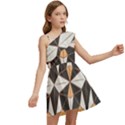 Abstract pattern geometric backgrounds   Kids  One Shoulder Party Dress View2