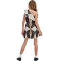 Abstract pattern geometric backgrounds   Kids  One Shoulder Party Dress View4