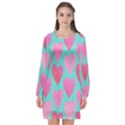 Amore Long Sleeve Chiffon Shift Dress  View1