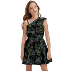 Moody Flora Kids  One Shoulder Party Dress by BubbSnugg