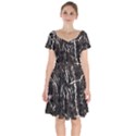 Abstract light games 2 Short Sleeve Bardot Dress View1