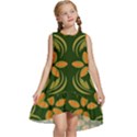 Folk flowers print Floral pattern Ethnic art Kids  Frill Swing Dress View1