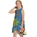 Seamless-pattern-with-sailing-cartoon Kids  Frill Swing Dress View2