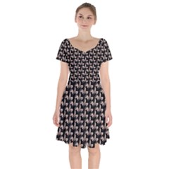 Digitalart Short Sleeve Bardot Dress by Sparkle