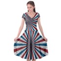 Usa-deco-background Cap Sleeve Wrap Front Dress View1