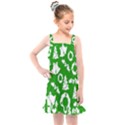 Green  Background Card Christmas  Kids  Overall Dress View1