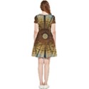 Barcelona Stained Glass Window Inside Out Cap Sleeve Dress View2