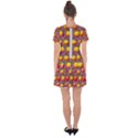 Illustration Fruit Pattern Seamless Drop Hem Mini Chiffon Dress View2