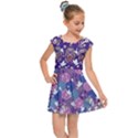 Japan purple Kids  Cap Sleeve Dress View1