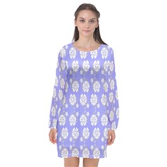 Spring Happiness Long Sleeve Chiffon Shift Dress  by ConteMonfrey