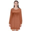 Spooky Halloween Long Sleeve Chiffon Shift Dress  View1