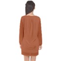 Spooky Halloween Long Sleeve Chiffon Shift Dress  View2