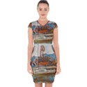 Boats on Lake Garda, Italy. Capsleeve Drawstring Dress  View1