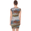 Boats on Lake Garda, Italy. Capsleeve Drawstring Dress  View2