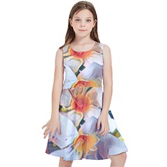 Daisy Painting  Kids  Skater Dress by StarvingArtisan