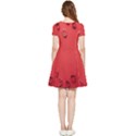 Valentine Day Logo Heart Ribbon Inside Out Cap Sleeve Dress View2