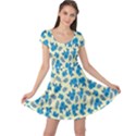 Rose Floral Seamless Pattern Cap Sleeve Dress View1