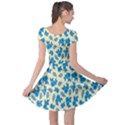 Rose Floral Seamless Pattern Cap Sleeve Dress View2