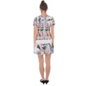 Tropical T- Shirt Tropical Delicate Bloom T- Shirt Drop Hem Mini Chiffon Dress View2