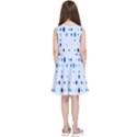 Blue Circle Pattern Kids  Skater Dress View4