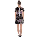 Fractal Math Abstract Abstract Art Digital Art Drop Hem Mini Chiffon Dress View2