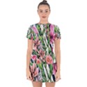 Sumptuous watercolor flowers Drop Hem Mini Chiffon Dress View1