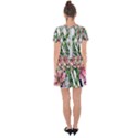 Sumptuous watercolor flowers Drop Hem Mini Chiffon Dress View2