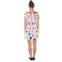 Polka Dot Drop Hem Mini Chiffon Dress View2